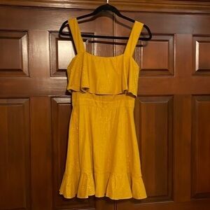 Cleobella gold pinstriped lame sundress